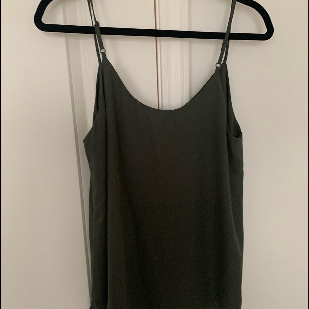 army green tank top